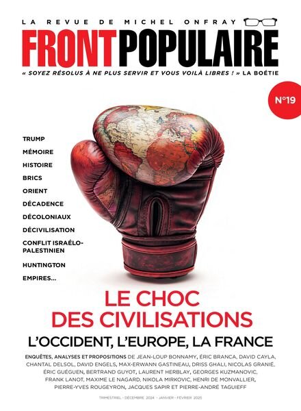 Front Populaire – Decembre 2024 – Fevrier 2025 Cover
