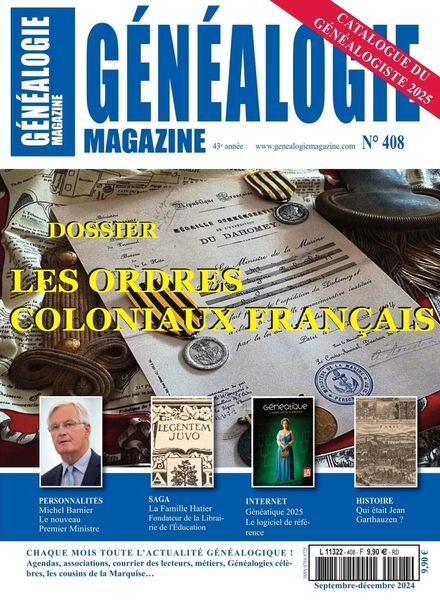 Genealogie – Septembre-Decembre 2024 Cover