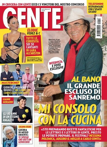 Gente Italia – 14 Dicembre 2024 Cover