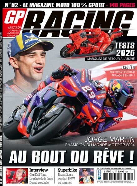 GP Racing – Decembre 2024 – Fevrier 2025 Cover