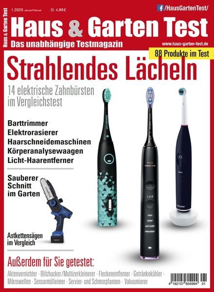 Haus & Garten Test – Januar 2025 Cover