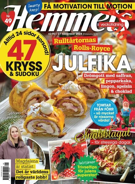 Hemmets Veckotidning – 27 November 2024 Cover