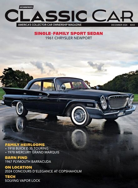 Hemmings Classic Car – December 2024 Cover