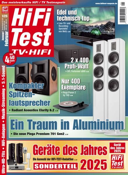 Hifi-Test TV Hifi – Januar 2025 Cover