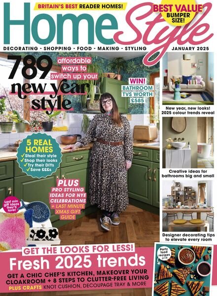 HomeStyle UK – January 2025 Cover