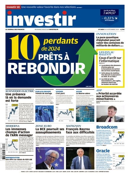 Investir – 14 Decembre 2024 Cover