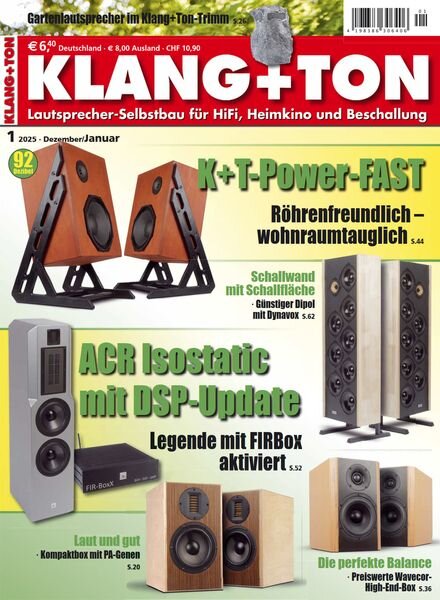 Klang & Ton – Dezember 2024-Januar 2025 Cover