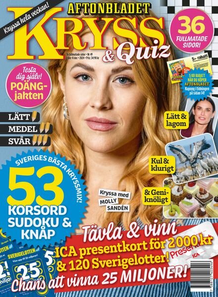 Kryss & Quiz – 2 December 2024 Cover