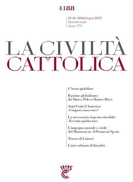 La Civilta Cattolica – 21 Dicembre 2024 Cover