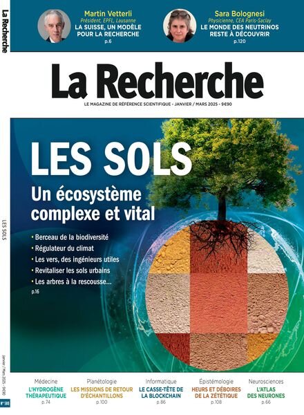 La Recherche – Janvier-Fevrier-Mars 2025 Cover