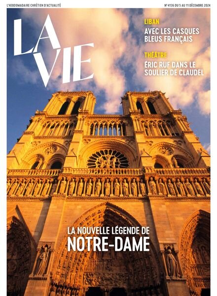 La Vie – 5 Decembre 2024 Cover