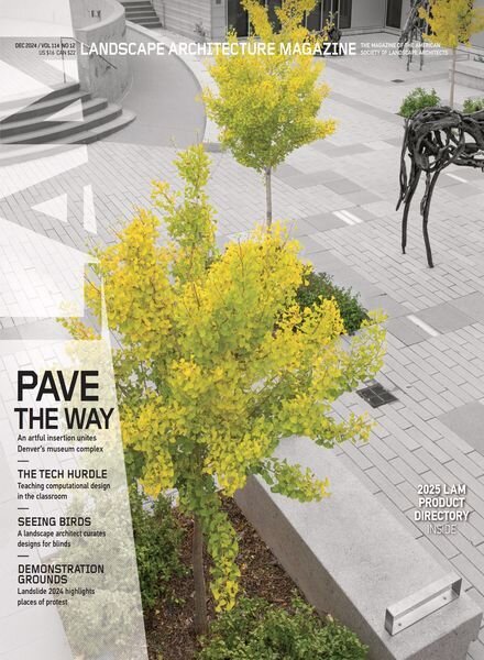 Landscape Architecture Magazine USA – December 2024 Cover