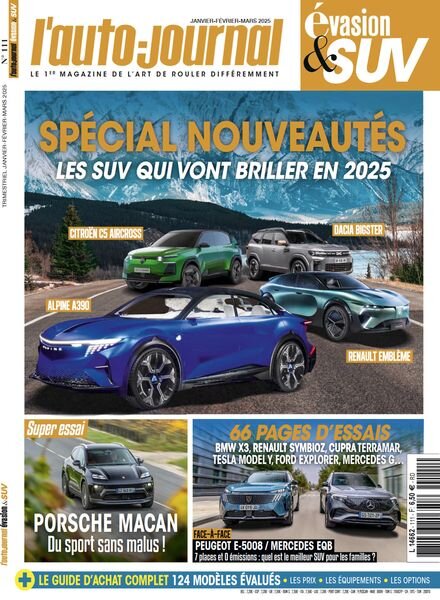 L’Auto-Journal 4×4 – Janvier-Fevrier-Mars 2025 Cover