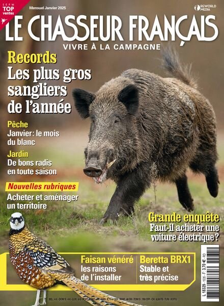 Le Chasseur Francais – Janvier 2025 Cover