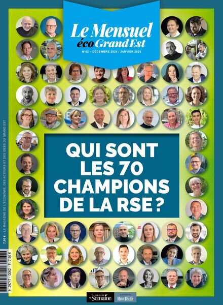 Le Mensuel Grand Est – Decembre 2024 – Janvier 2025 Cover