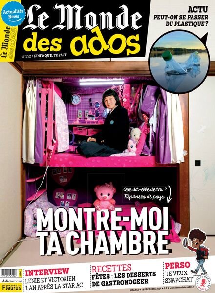Le Monde des Ados – 18 Decembre 2024 Cover