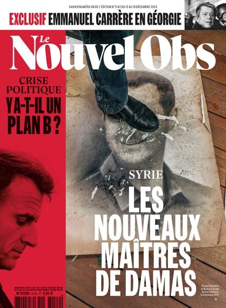 Le Nouvel Obs – 12 Decembre 2024 Cover