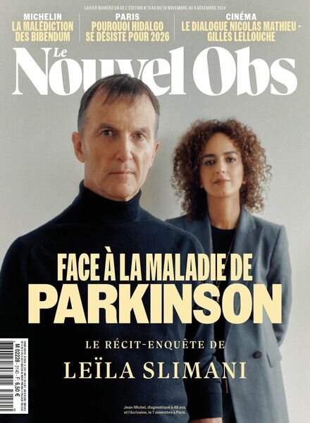 Le Nouvel Obs – 28 Novembre 2024 Cover