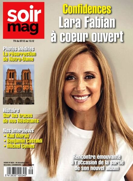 Le Soir Magazine – 4 Decembre 2024 Cover