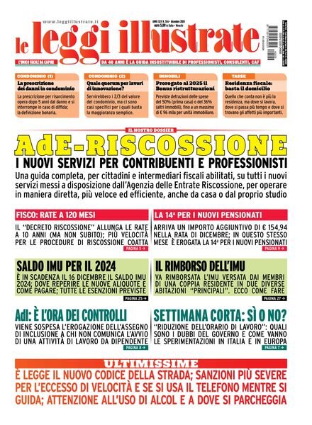 Leggi Illustrate – Dicembre 2024 Cover