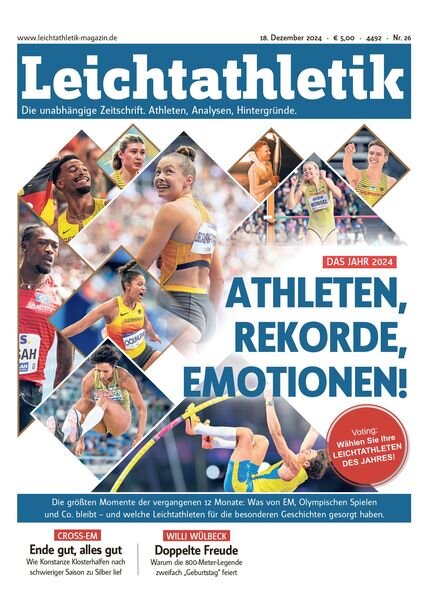 Leichtathletik – 18 Dezember 2024 Cover