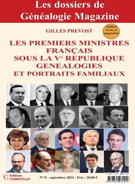 Les dossiers de Genealogie Magazine – Septembre 2024 Cover