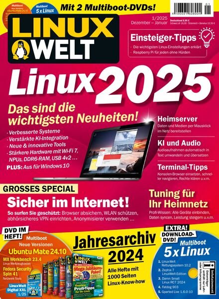 Linux Welt – Januar 2025 Cover
