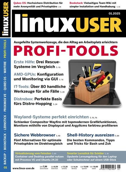 LinuxUser – Januar 2025 Cover