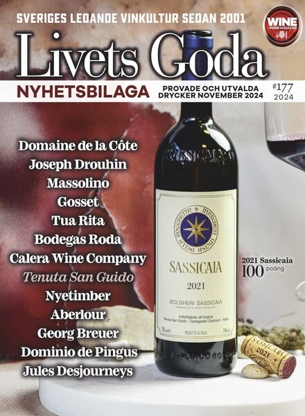 Livets Goda Wine Magazine – 1 November 2024 Cover