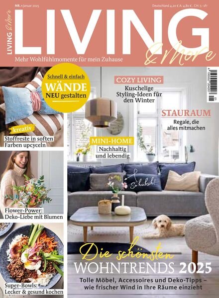 Living & More – Januar 2025 Cover