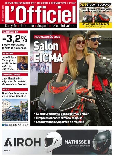 L’Officiel du Cycle – Decembre 2024 Cover