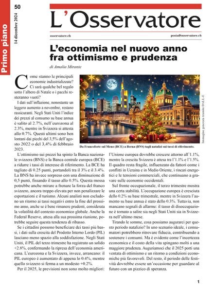 L’Osservatore – 14 Dicembre 2024 Cover