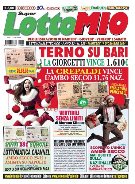 Lottomio del Giovedi – 17 Dicembre 2024 Cover