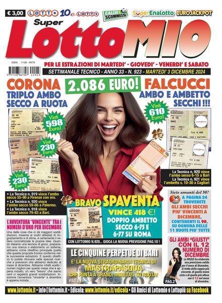 Lottomio del Giovedi – 3 Dicembre 2024 Cover