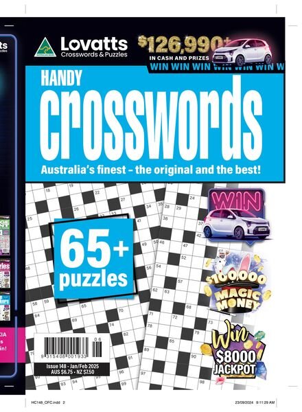 Lovatts Handy Crosswords – Issue 148 2024 Cover