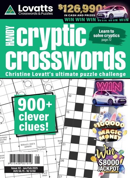 Lovatts Handy Cryptic – Issue 112 2024 Cover