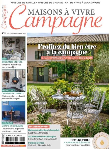 Maisons a Vivre Campagne – Decembre 2024 – Fevrier 2025 Cover