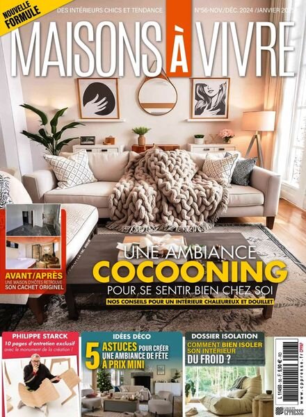Maisons a Vivre – Novembre 2024 – Janvier 2025 Cover