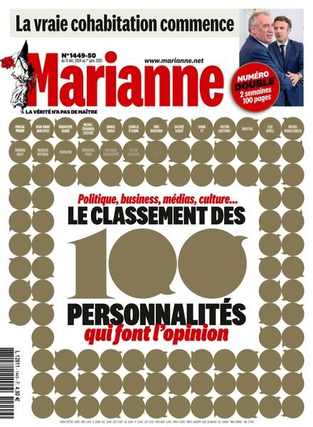 Marianne – 19 Decembre 2024 Cover