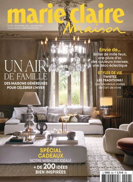 Marie Claire Maison France – Decembre 2024 – Janvier 2025 Cover