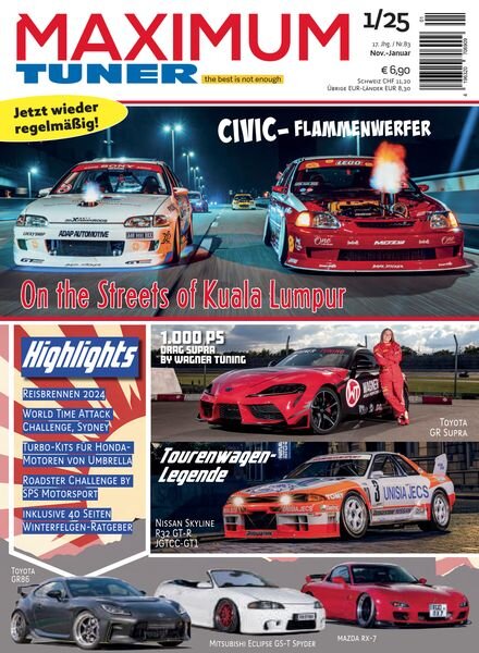 Maximum Tuner – November 2024-Januar 2025 Cover