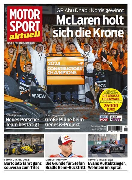 Motorsport aktuell – 10 Dezember 2024 Cover