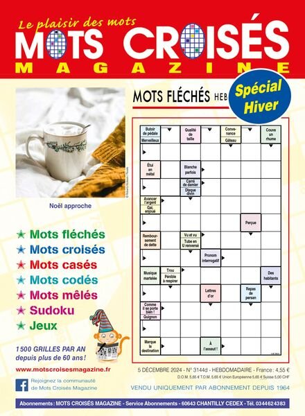 Mots Croises Magazine – 5 Decembre 2024 Cover