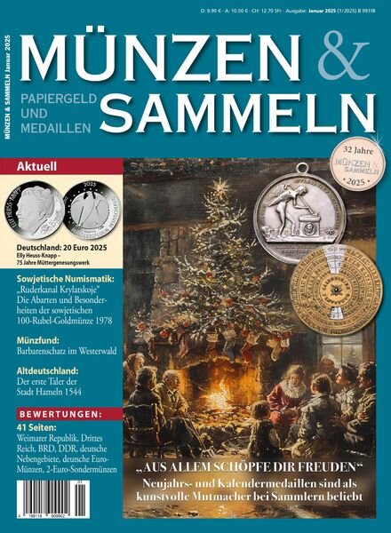 Munzen & Sammeln – Januar 2025 Cover