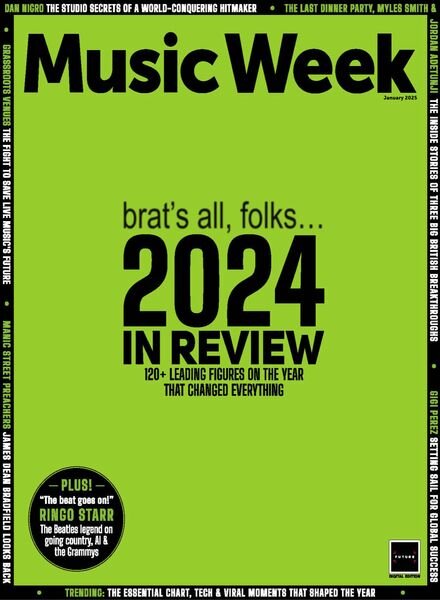 Music Week – January 2025 Cover