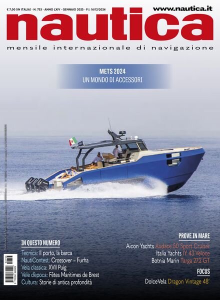 Nautica – Gennaio 2025 Cover
