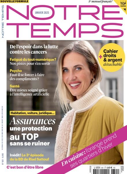 Notre Temps – Janvier 2025 Cover