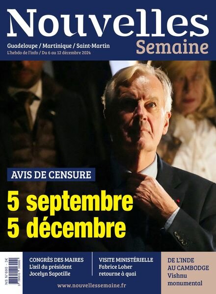 Nouvelles Semaine – 6 Decembre 2024 Cover