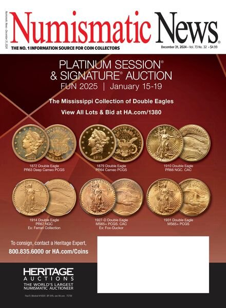 Numismatic News – December 31 2024 Cover