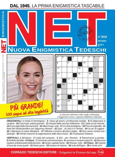 Nuova Enigmistica Tascabile – Dicembre 2024 – Gennaio 2025 Cover